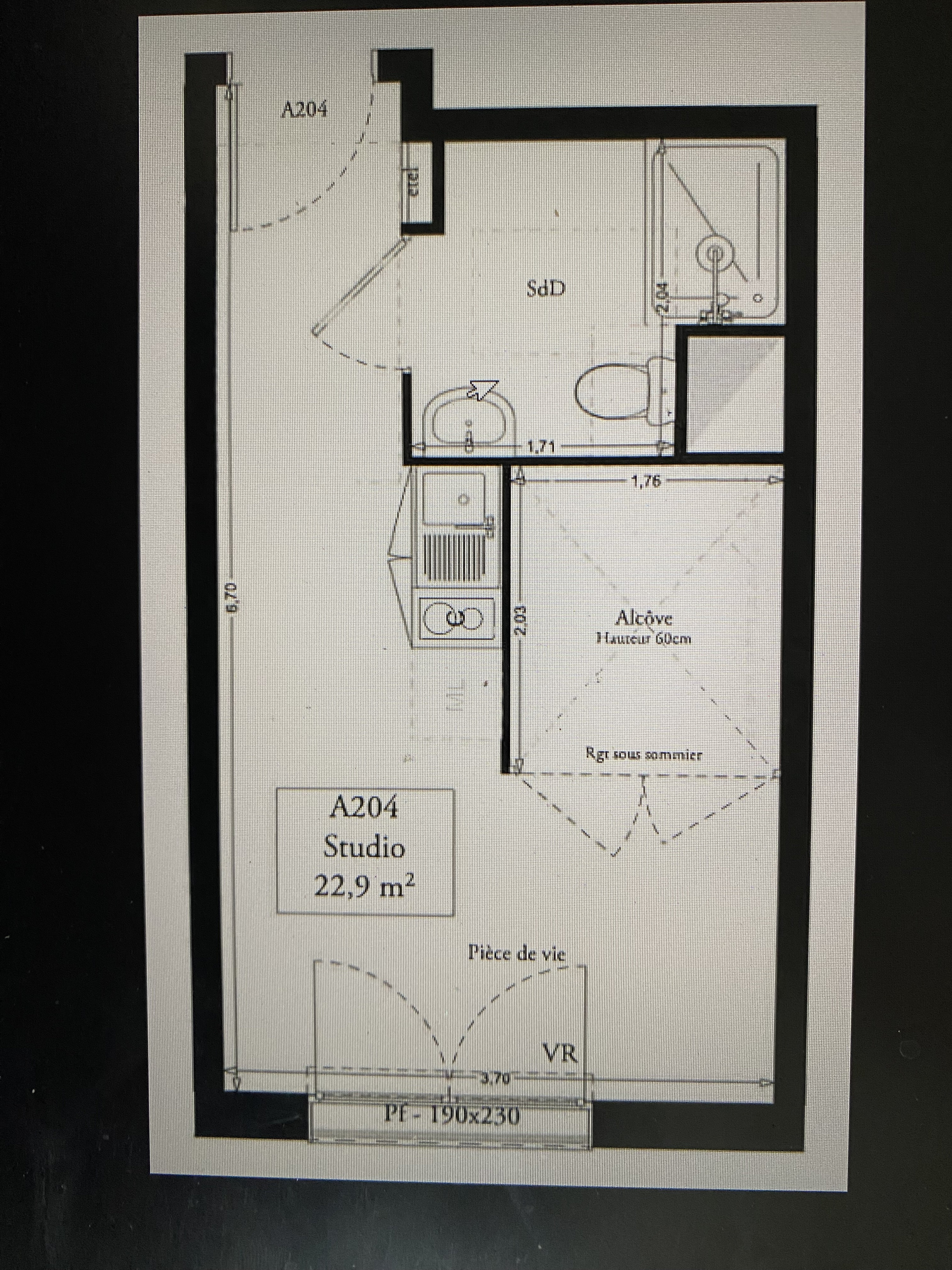 Appartement 1 pièce 23 m² Clermont