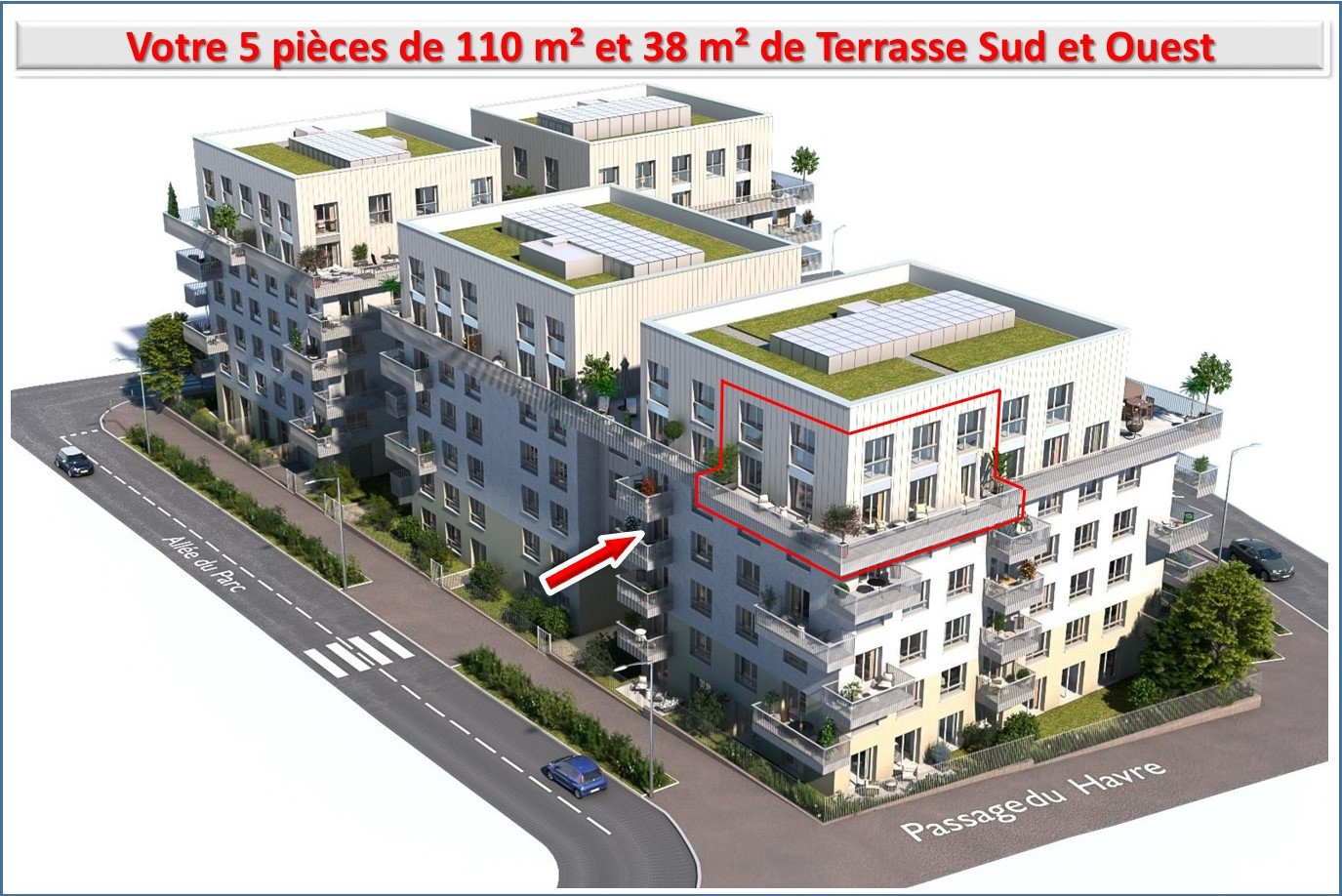Appartement a louer chatenay-malabry - 5 pièce(s) - 110 m2 - Surfyn
