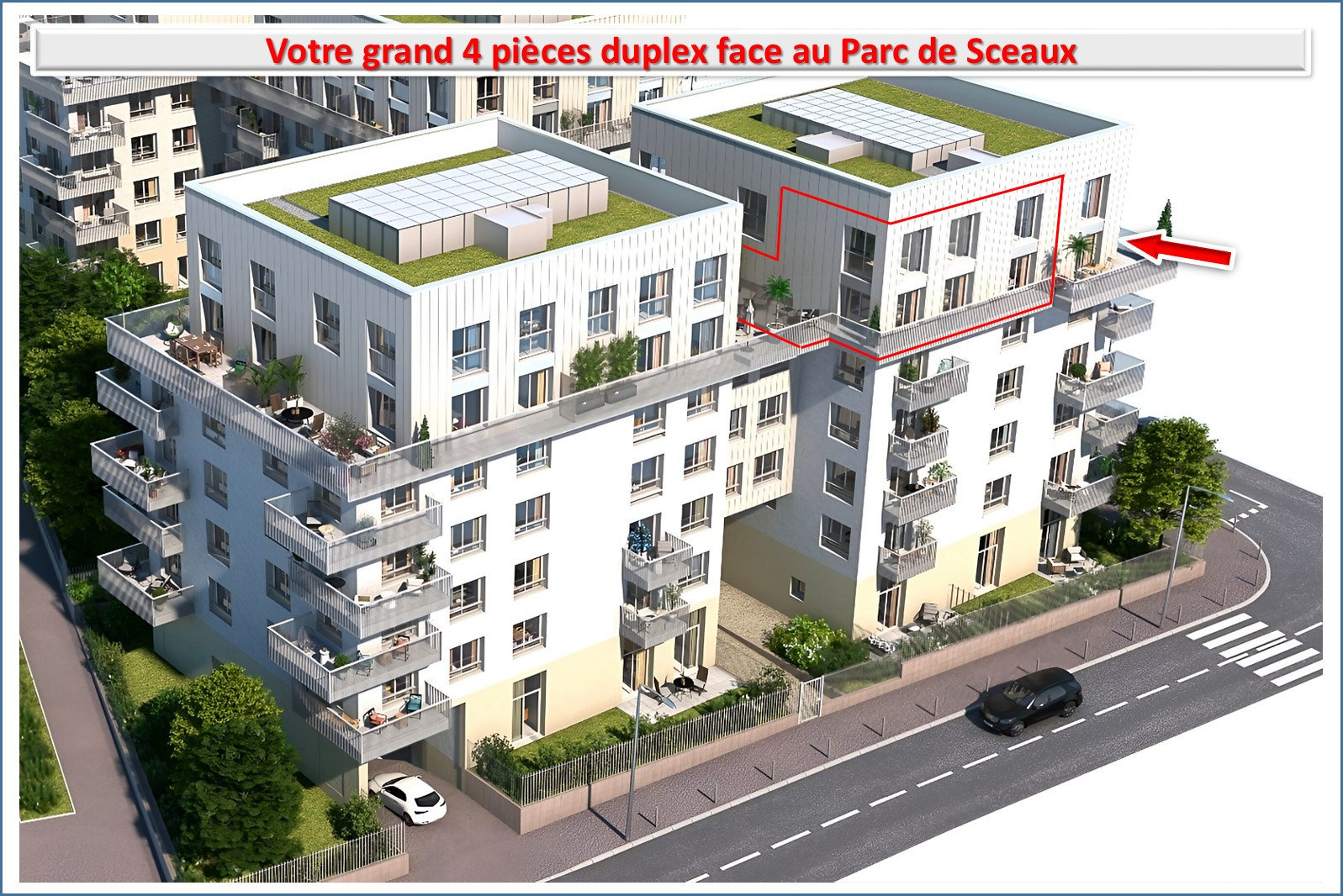 Appartement a louer chatenay-malabry - 4 pièce(s) - 104 m2 - Surfyn
