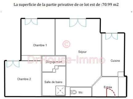 Appartement 3 pièces 71 m² Montesson