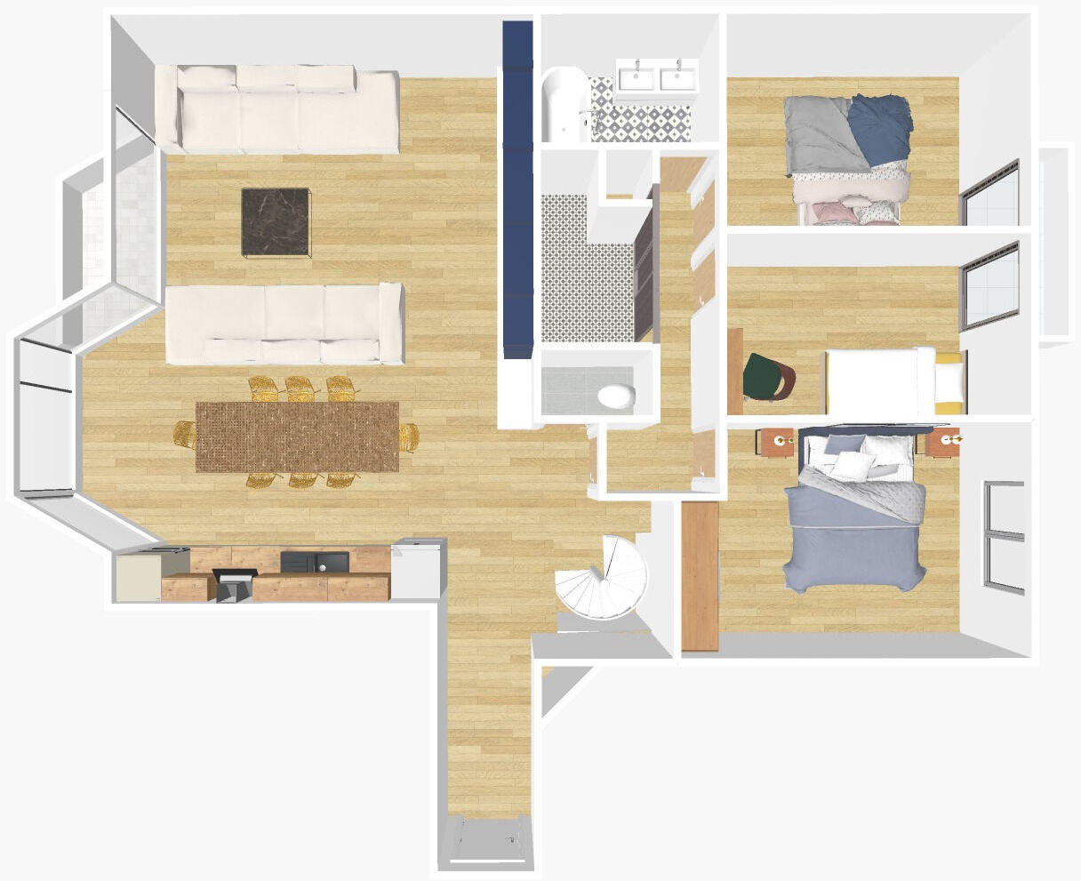 Appartement 6 pièces 150 m² paris 15eme