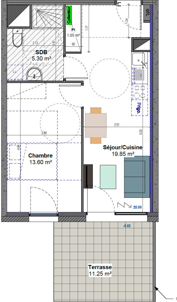 Appartement 2 pièces 40 m² Entrange