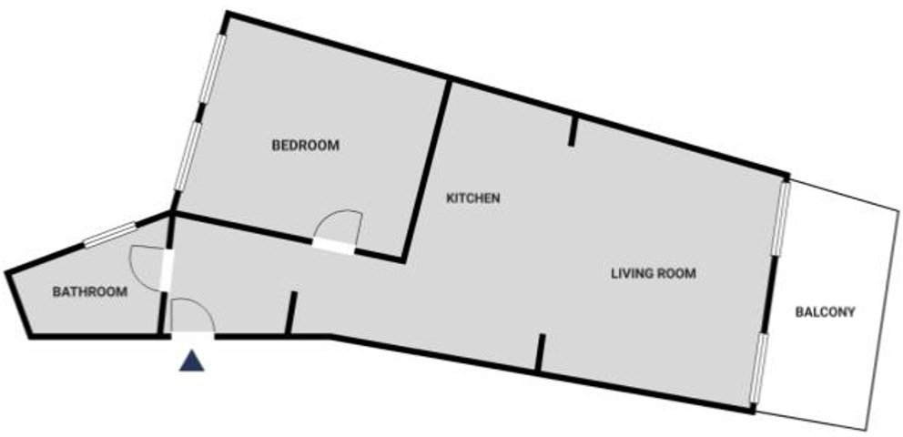 Appartement a louer  - 2 pièce(s) - 44 m2 - Surfyn