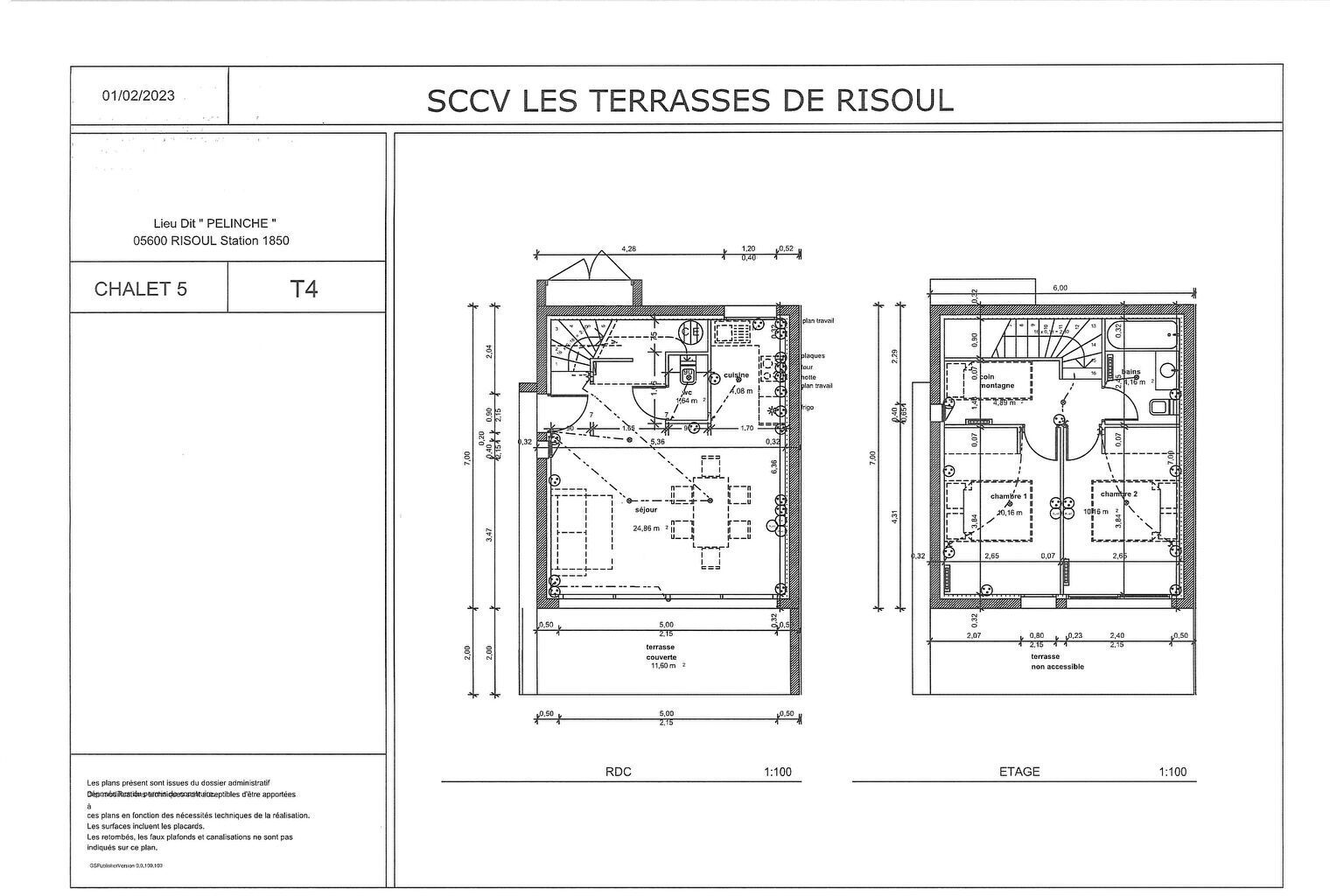 Maison 4 pièces 60 m² Risoul