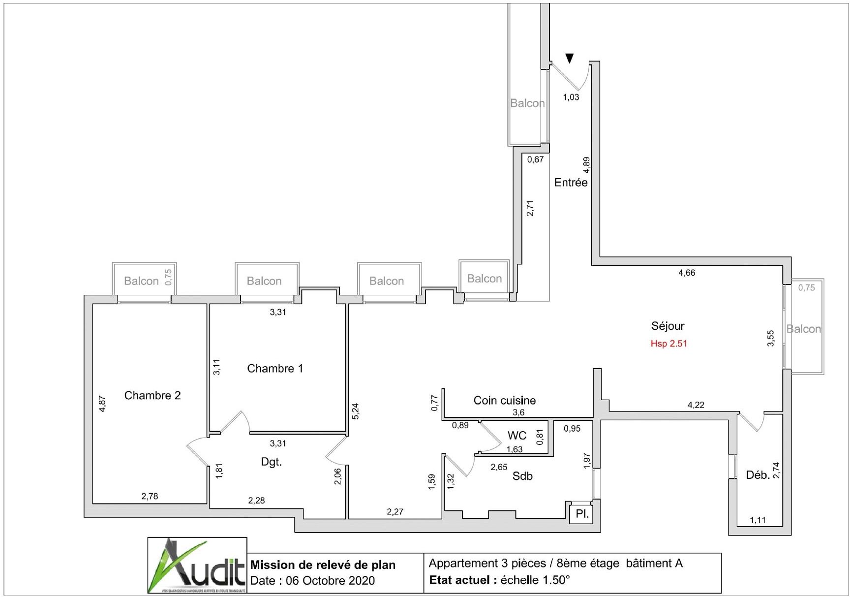 Appartement a louer paris-10e-arrondissement - 3 pièce(s) - 84 m2 - Surfyn