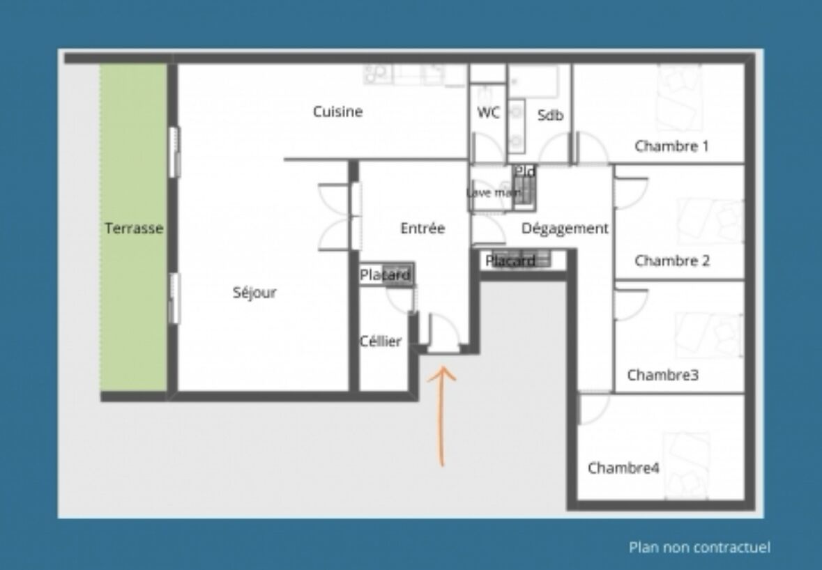 Appartement 5 pièces 121 m² Saint-Ismier