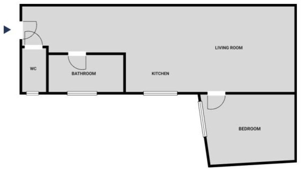 Appartement a louer  - 2 pièce(s) - 38 m2 - Surfyn