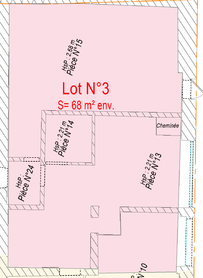 Appartement 1 pièce 68 m²