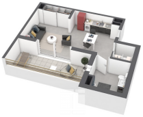 Appartement 1 pièce 37 m² Ajaccio