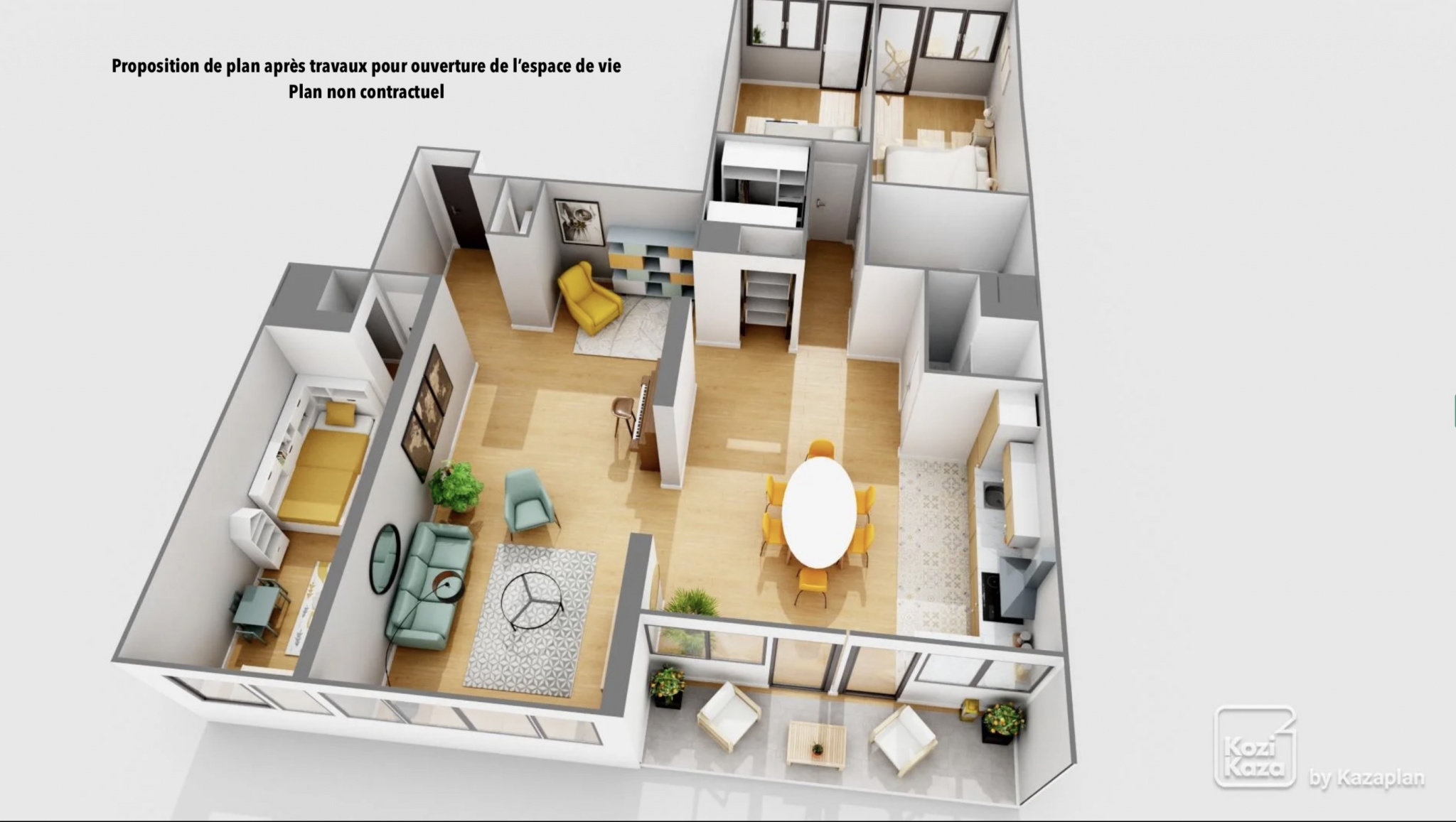 Appartement a louer paris-20e-arrondissement - 4 pièce(s) - 112.2 m2 - Surfyn