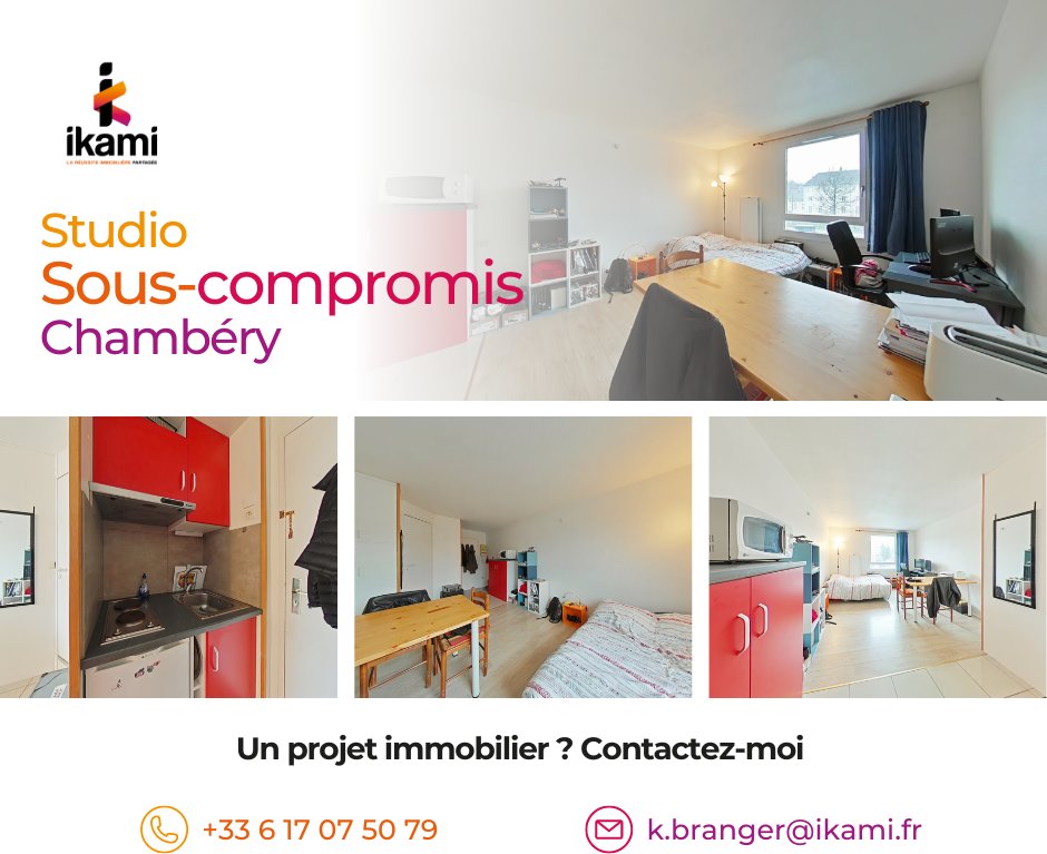 Appartement 1 pièce 19 m² chambery