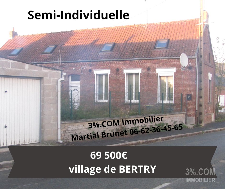 Maison 3 pièces 80 m² Bertry