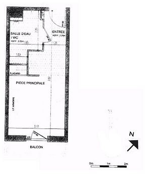 Appartement a louer colombes - 1 pièce(s) - 21.59 m2 - Surfyn