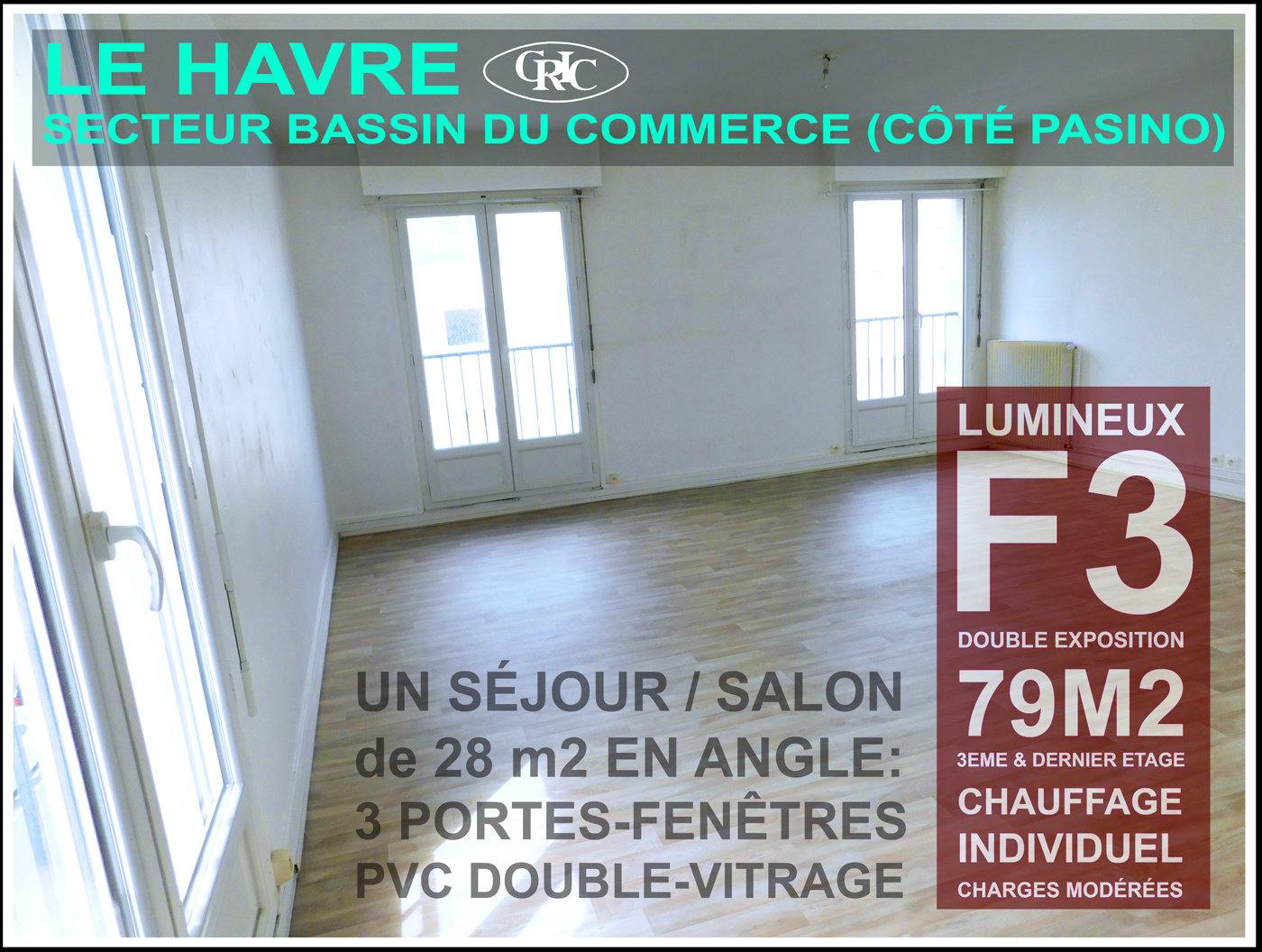 Appartement 3 pièces 79 m² Le Havre