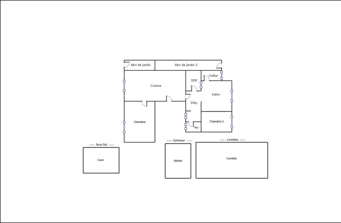 Maison 3 pièces 56 m²