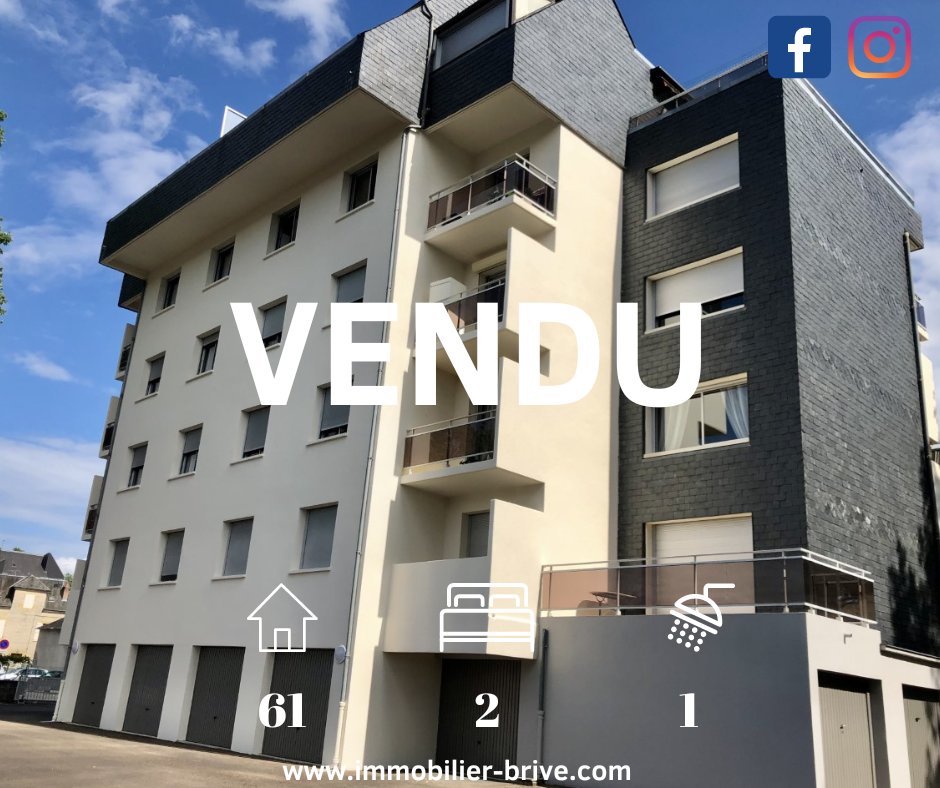 Appartement 2 pièces 61 m² Brive-la-Gaillarde