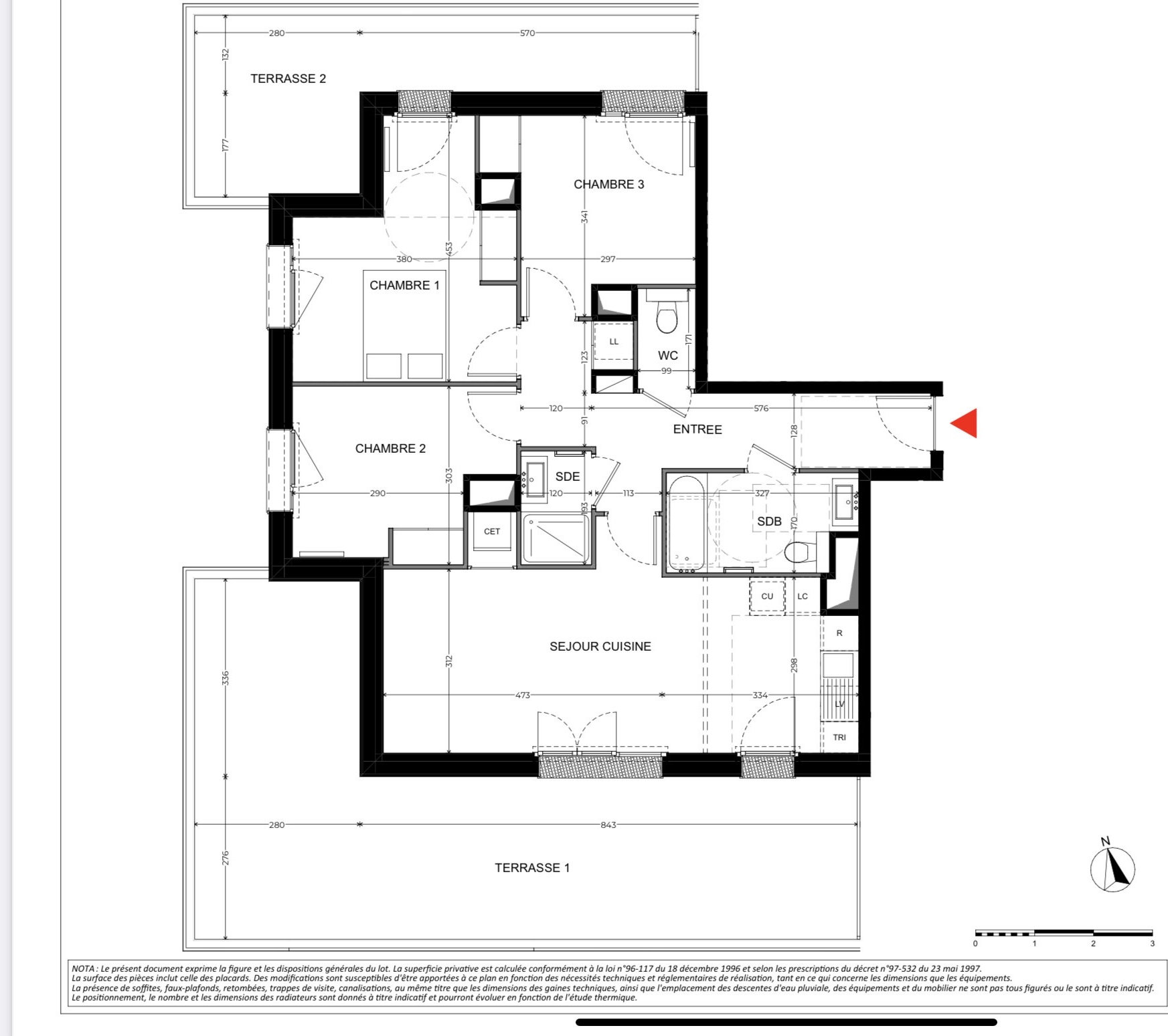 Appartement 4 pièces 80 m² Domont