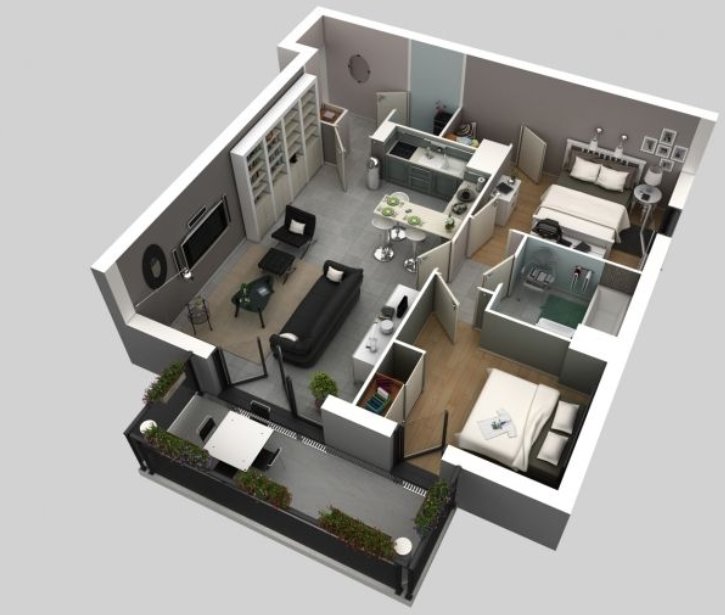 Appartement 3 pièces 62 m² Ifs