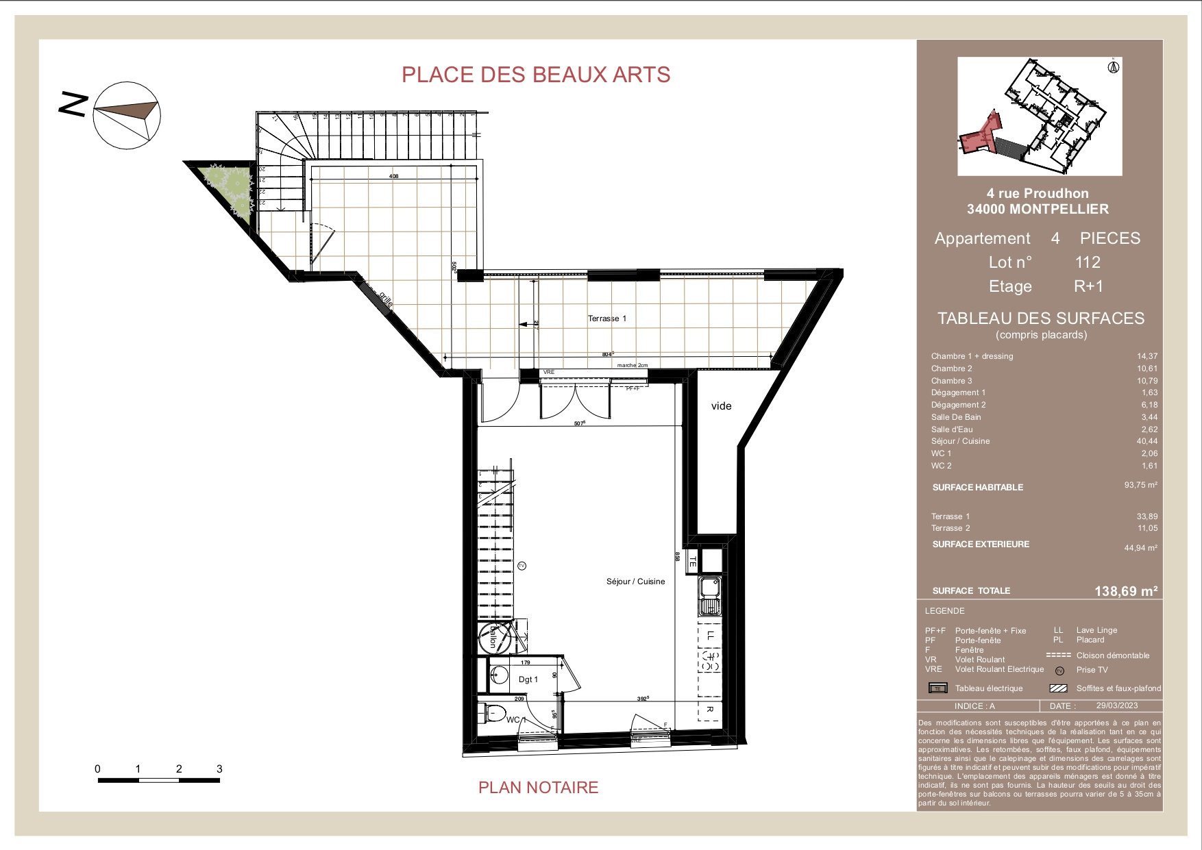 Appartement 4 pièces 95 m² Castelnau-le-Lez