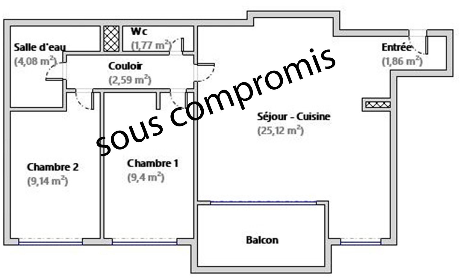 Appartement 3 pièces 53 m² Le Port-Marly
