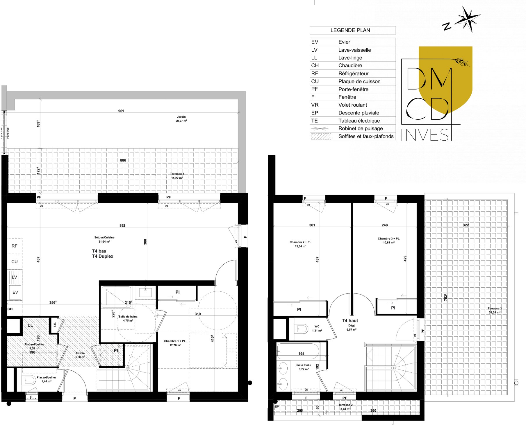 Appartement 4 pièces 94 m²