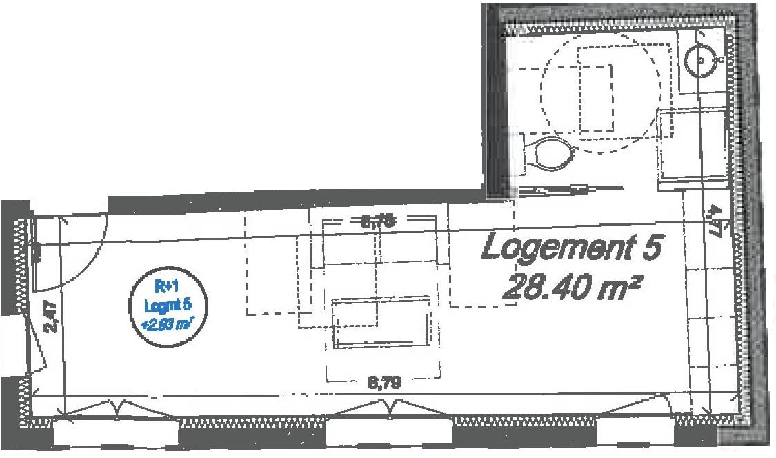 Appartement a louer montigny-les-cormeilles - 1 pièce(s) - 28.4 m2 - Surfyn