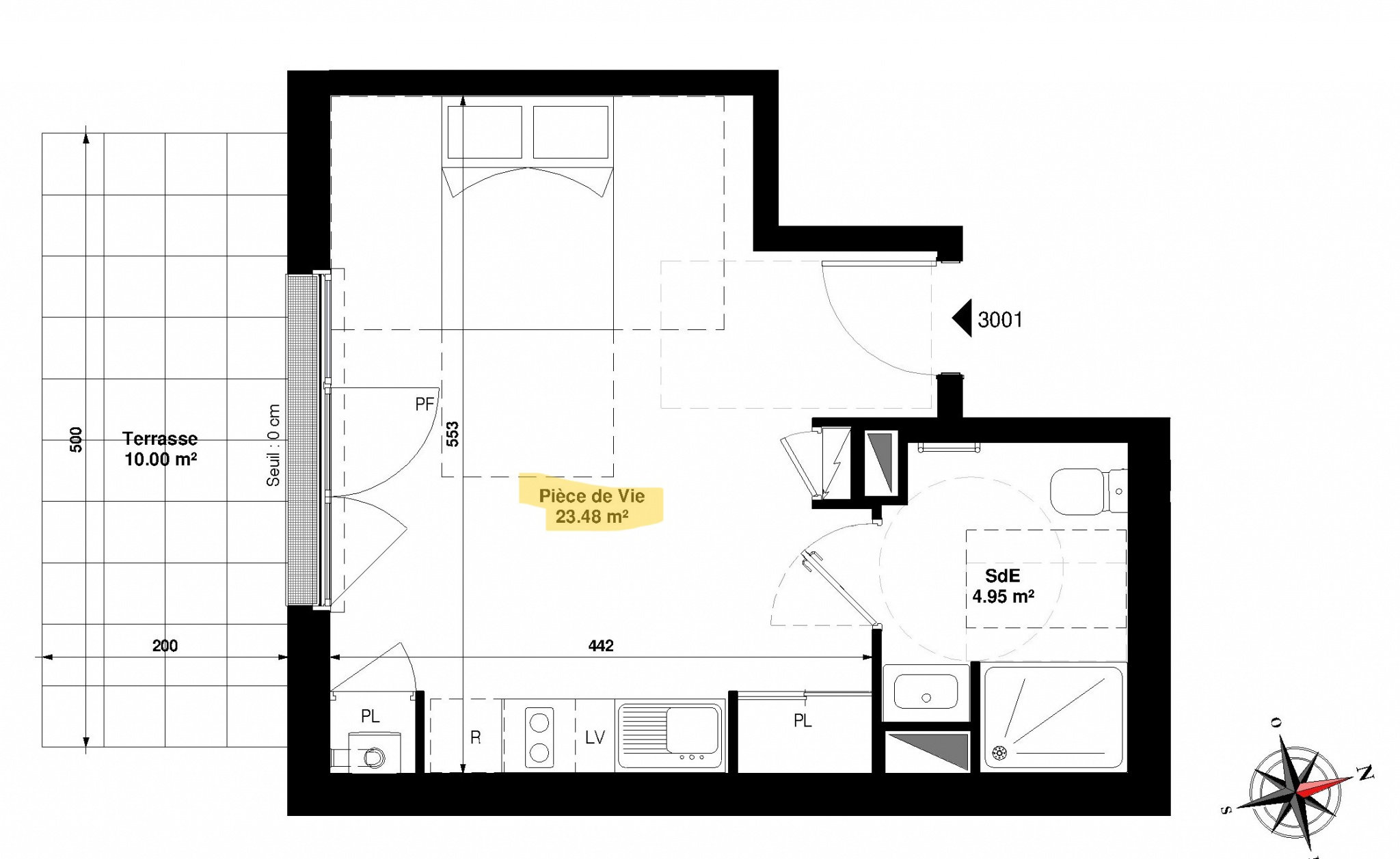 Appartement 1 pièce 32 m² Pornichet
