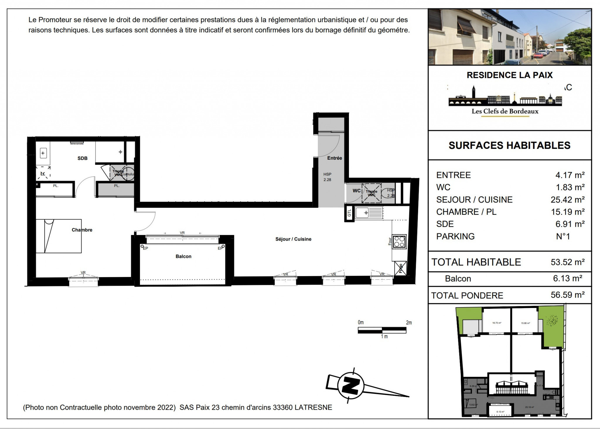 Appartement 2 pièces 53 m² Floirac