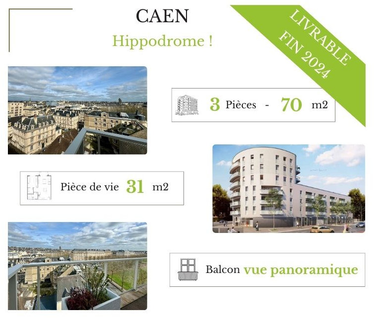 Appartement 3 pièces 70 m² Caen