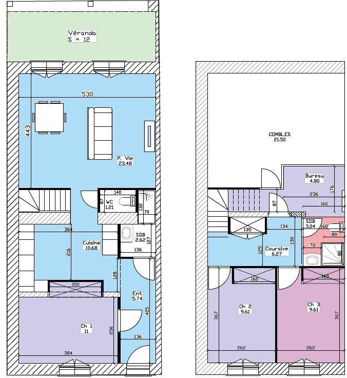 Maison 4 pièces 90 m²