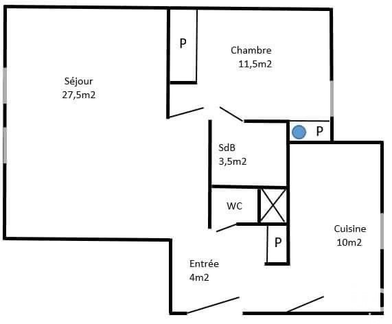 Appartement a louer saint-brice-sous-foret - 2 pièce(s) - 58 m2 - Surfyn