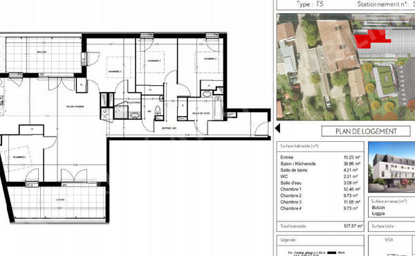plan appartement 5 chambres