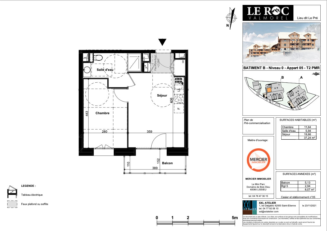 Appartement 2 pièces 37 m² Les Avanchers-Valmorel