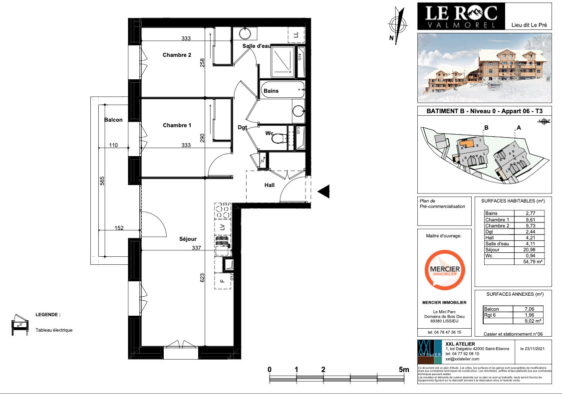 Appartement 3 pièces 55 m² Les Avanchers-Valmorel