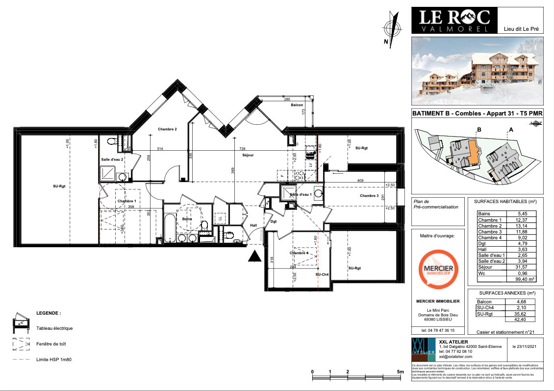 Appartement 5 pièces 100 m² Les Avanchers-Valmorel