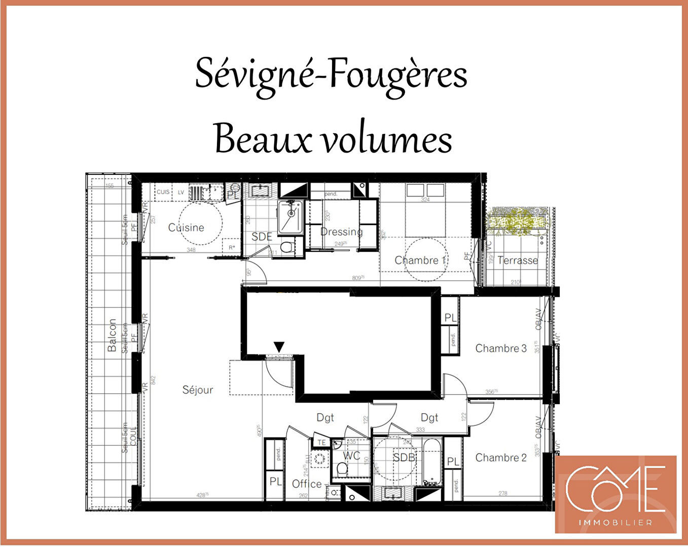 Appartement 4 pièces 115 m² Rennes