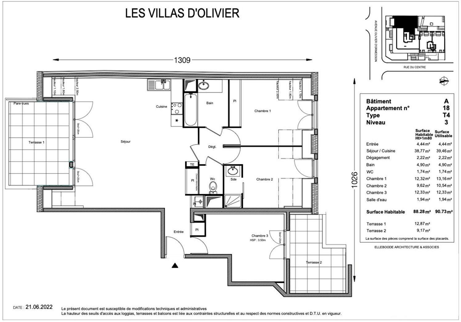 Appartement 4 pièces 88 m² La Varenne Saint Hilaire