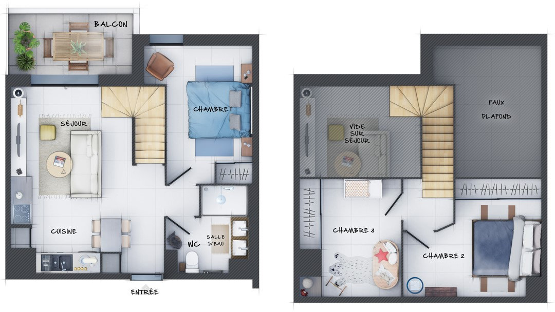 Appartement 3 pièces 61 m² gareoult