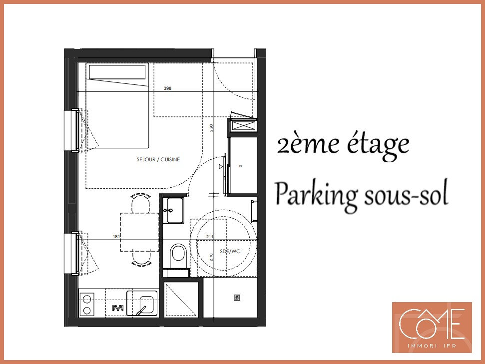Appartement 1 pièce 21 m² Saint-Malo