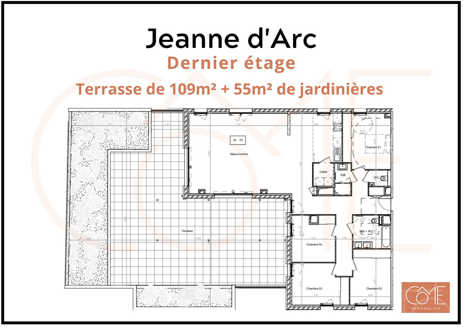 Appartement 5 pièces 142 m² Rennes