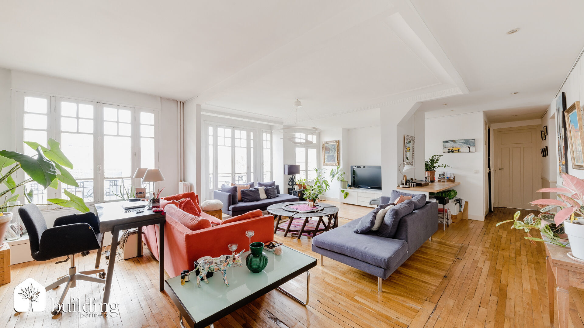 Appartement 6 pièce(s) 140.19 m²à vendre Asnieres-sur-seine