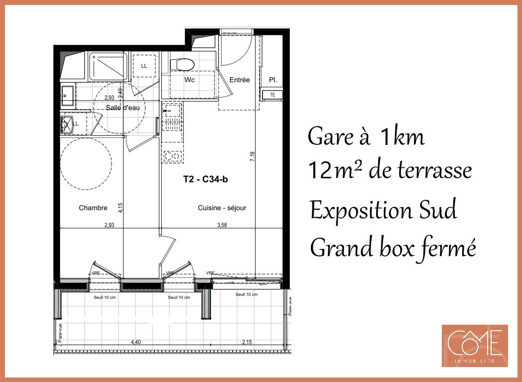 Appartement 2 pièces 43 m² Saint-Malo