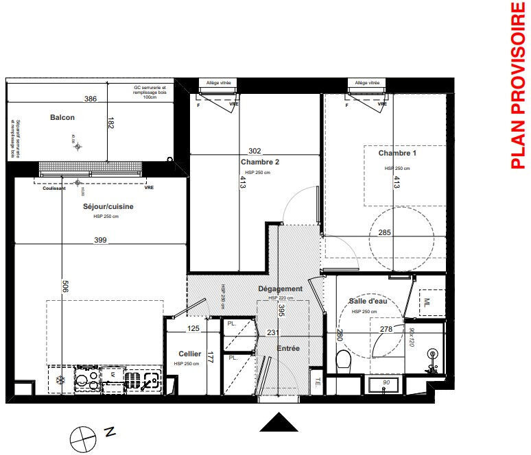Appartement 3 pièces 59 m² Questembert