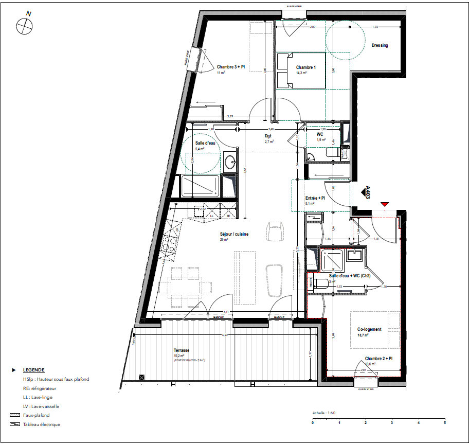 Appartement 4 pièces 86 m²
