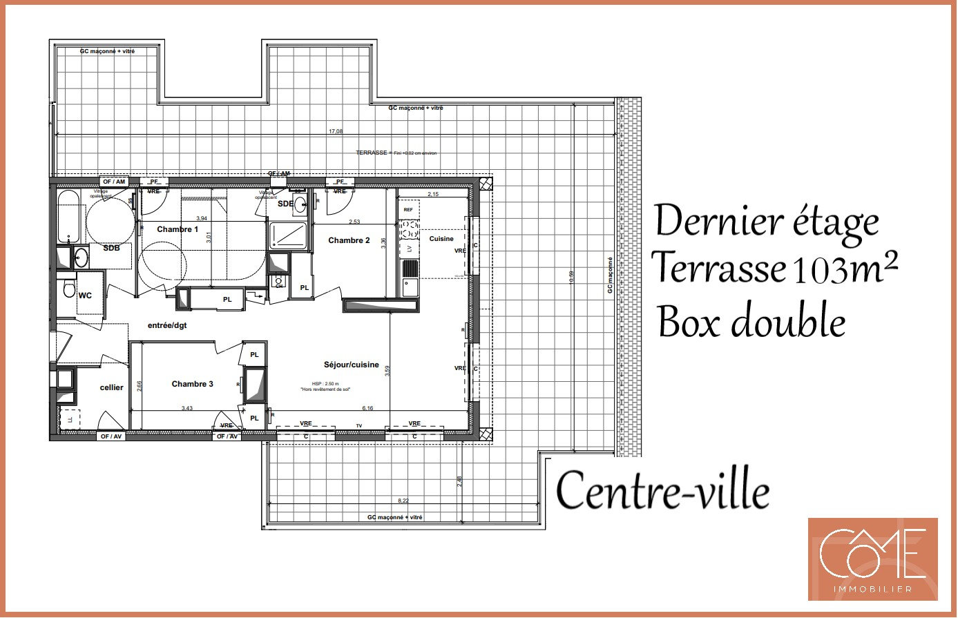 Appartement 4 pièces 86 m² La Chapelle-des-Fougeretz