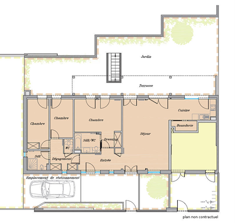 Appartement a louer colombes - 4 pièce(s) - 107.84 m2 - Surfyn