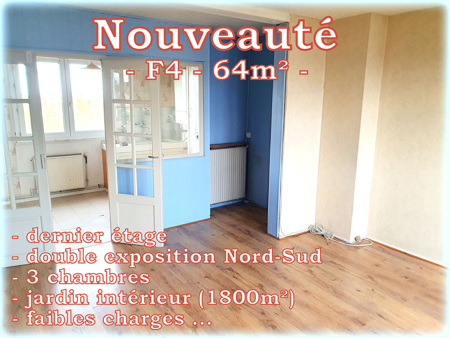 Appartement 4 pièces 64 m² Le Raincy