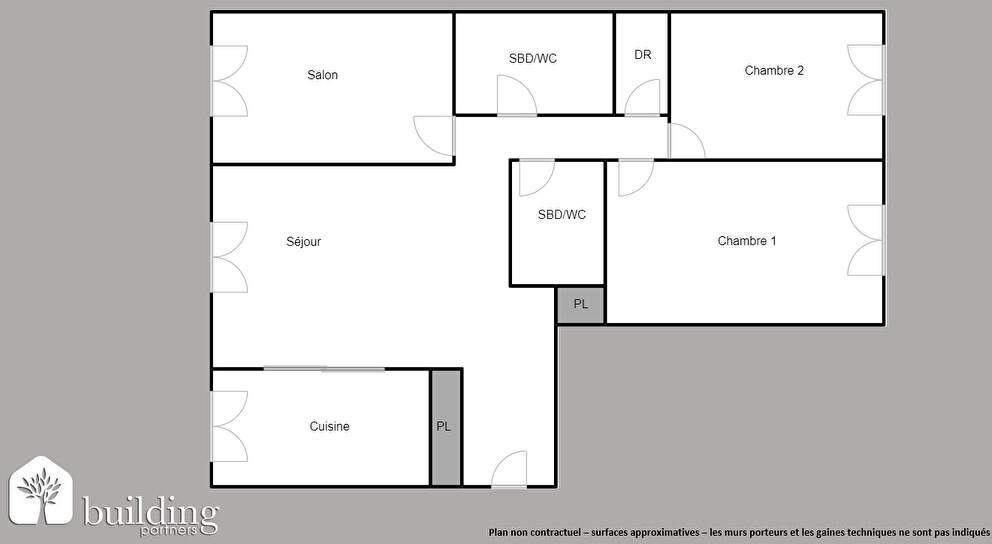 Appartement a vendre  - 4 pièce(s) - 88.87 m2 - Surfyn