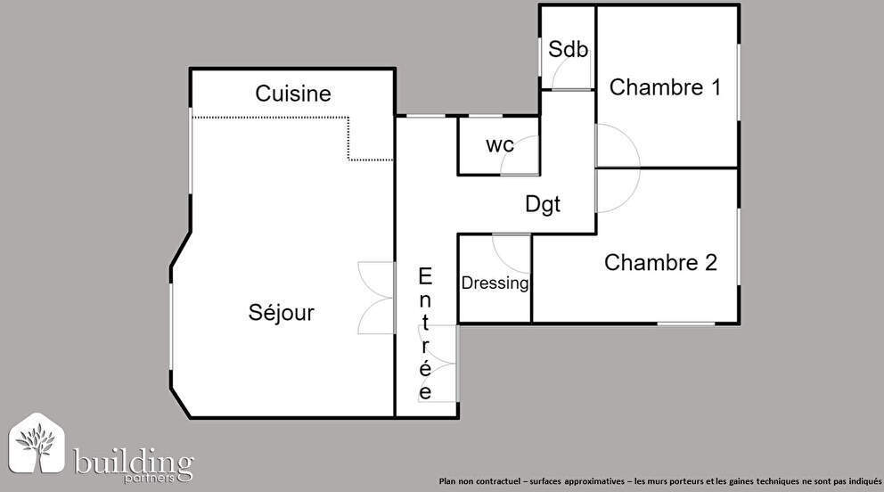 Appartement a louer paris-17e-arrondissement - 4 pièce(s) - 90 m2 - Surfyn