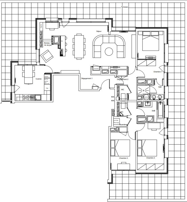 Appartement a louer sevres - 4 pièce(s) - 126 m2 - Surfyn